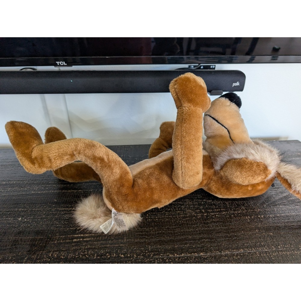 Vintage Wile E Coyote 27" 1993 Warner Bros 24k Plush‎ Large Cartoon RARE VTG - Picture 11 of 12